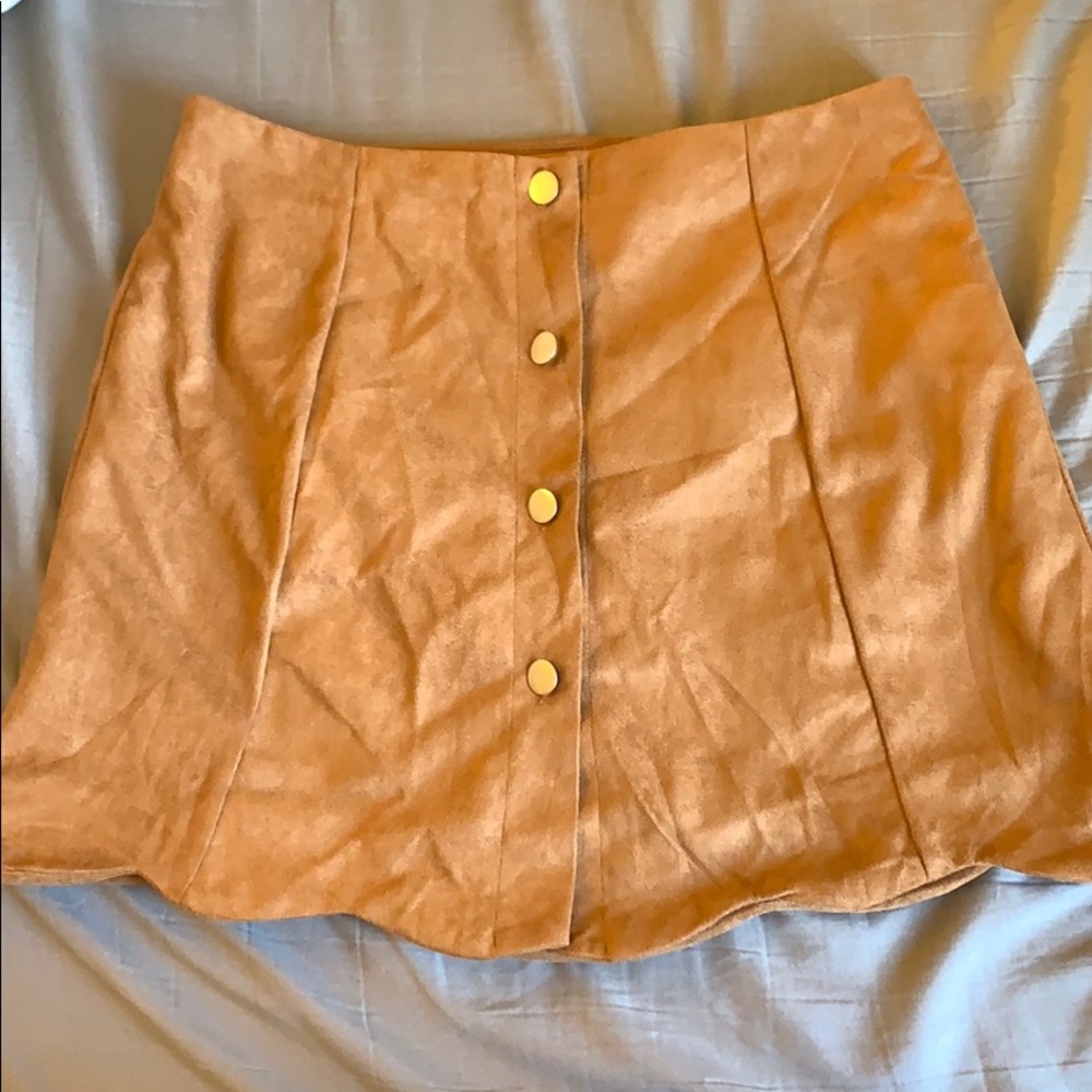 soft beige skirt